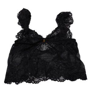 Gooseberry Intimates Coquette Top in Caraco Black